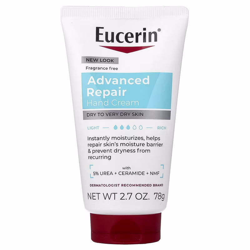 Eucerin, Advanced Repair Hand Cream, Dry to Very Dry Skin, Fragrance Free